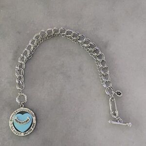 Silver with Blue Juicy Anklet